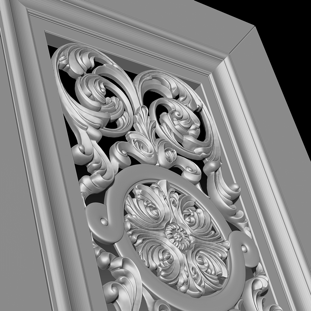 Digital Sculpting of Complex Furniture Elements. Creation 3D Models for Production.